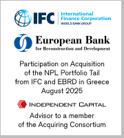 International Finance Corporation, European Bank for Reconstruction and Development, Participation on Acquisition of the NPL Portfolio Tail from IFC and EBRD in Greece August 2025 (Advisor to a member of the Acquiring Consortium)